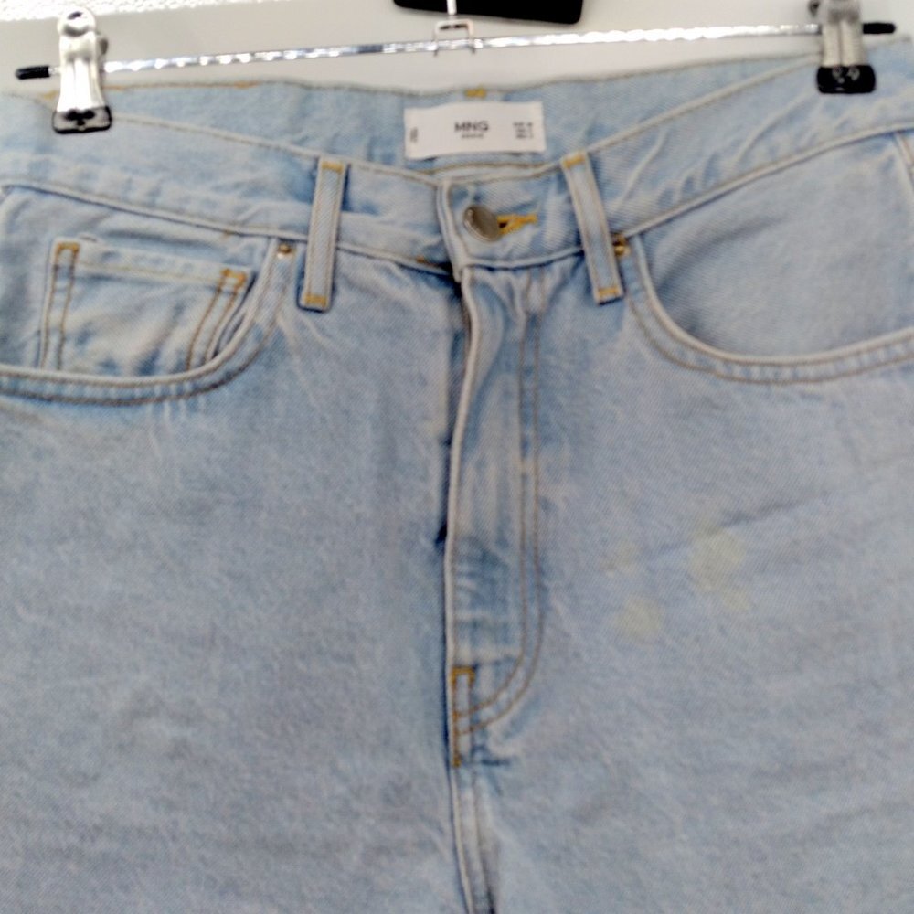 Mango MNG Light Wash Denim Jeans Size 4 - Picture 6 of 13